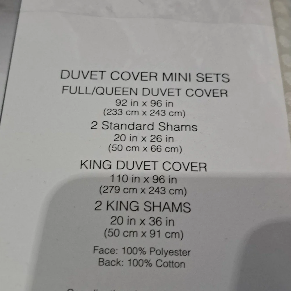 Luxury Hotel Fairmont Duvet Cover Mini Set